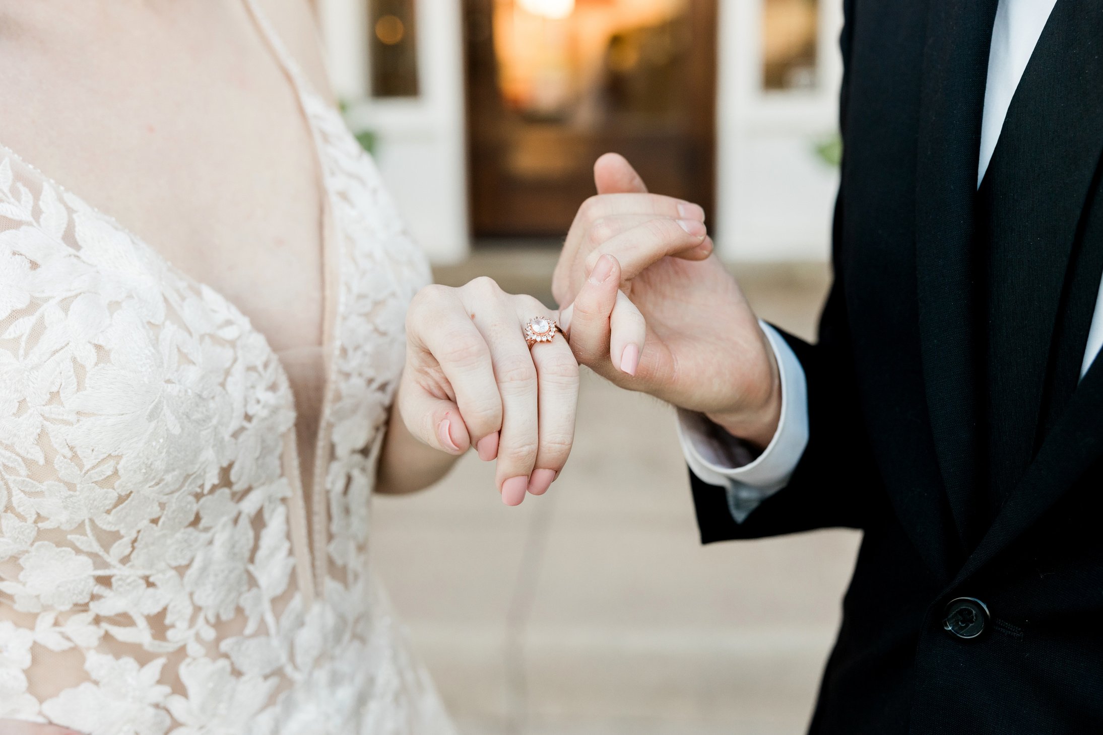 Bride and Groom Promising Each Other